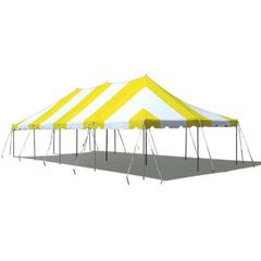 Party Tents Direct Canopies & Gazebos 20' x 40' Yellow and White Premium Canopy Pole Party Tent by Party Tents 754972328241 3709 20' x 40' Yellow & White Premium Canopy Pole Party Tent by Party Tents