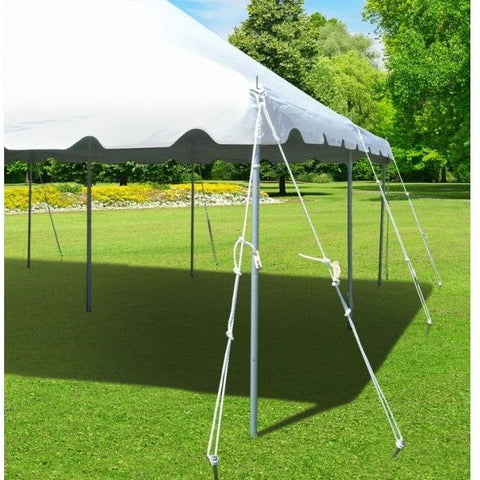 Party Tents Direct Canopies & Gazebos 20' x 60' White Premium Pole Tent by Party Tents 754972378901 5610