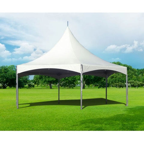 Party Tents Direct Canopies & Gazebos 30' White Hexagon High Peak Frame Party Tent by Party Tents 754972365345 1845