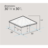 Image of Party Tents Direct Canopies & Gazebos 30' x 30' Twin Tube West Coast Frame Party Tent - White by Party Tents 754972358224 4543