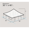 Image of Party Tents Direct Canopies & Gazebos 30' x 40' Premium Pole Party Tent - White by Party Tents 754972307512 3734 30' x 40' Premium Pole Party Tent - White by Party Tents SKU# 3734