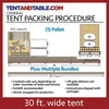 Image of Party Tents Direct Canopies & Gazebos 30' x 75' Sectional Single Tube West Coast Frame Party Tent by Party Tents 754972373999 2033 30'x75' Sectional Single Tube West Coast Frame Party Tent Party Tents
