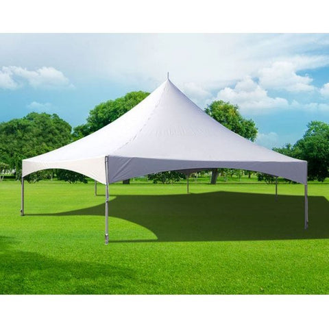 Party Tents Direct Canopies & Gazebos 40' White Hexagon High Peak Frame Party Tent by Party Tents 15' x 15' Red, White and Blue High Peak Frame Party Tent Party Tents
