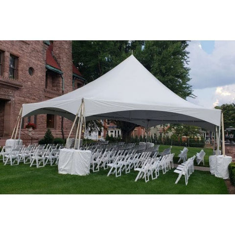 Party Tents Direct Canopies & Gazebos 40' White Hexagon High Peak Frame Party Tent by Party Tents 754972302296 726