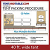 Image of Party Tents Direct Canopies & Gazebos 40' x 120' Sectional Single Tube West Coast Frame Party Tent by Party Tents 754972374026 2029 40'x120' Sectional Single Tube West Coast Frame Party Tent Party Tents