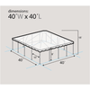 Image of Party Tents Direct Canopies & Gazebos 40' x 40' Single Tube West Coast Frame Party Tent, Sectional by Party Tents 754972363402 4931 40' x 40' Single Tube West Coast Frame Party Tent, Sectional SKU# 4931