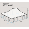 Image of Party Tents Direct Canopies & Gazebos 40' x 60' Premium Sectional Canopy Pole Party Tent - White by Party Tents 754972307550 3760 40' x 60' Premium Sectional Canopy Pole Party Tent - White Party Tents