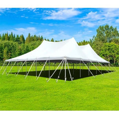 Party Tents Direct Canopies & Gazebos 60' x 60' White Premium Sectional Canopy Pole Party Tent by Party Tents 754972296205 559 60' x 60' White Premium Sectional Canopy Pole Party Tent Party Tents