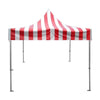 Image of Party Tents Direct Canopy Tents & Pergolas 10' x 10' Red/White 50mm Speedy Pop-up Party Tent by Party Tents 754972318600 5410