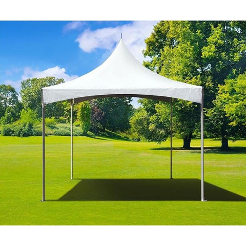 Party Tents Direct Canopy Tents & Pergolas 10' x 10' White High Peak Frame Party Tent by Party Tents 754972308267 4114 10' x 10' White High Peak Frame Party Tent by Party Tents SKU# 4114