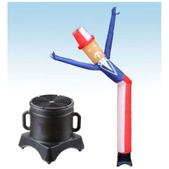 Party Tents Direct Dollies & Hand Trucks 12' Uncle Sam Fly Guy Inflatable Tube Man with Blower by Party Tents 12' Standard Red Fly Guy Inflatable Tube Man with Blower Party Tents