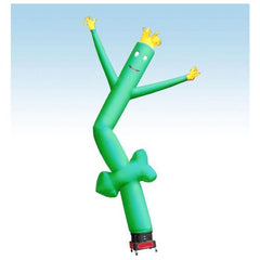 18' Green Arrow Fly Guy Inflatable Tube Man with Blower by Party Tents