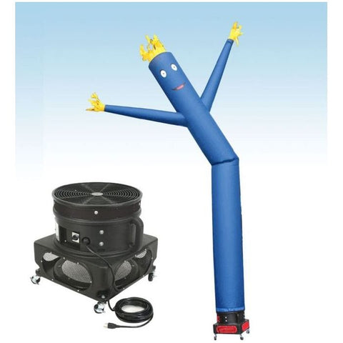 Party Tents Direct Dollies & Hand Trucks 18' Standard Blue Fly Guy Inflatable Tube Man with Blower by Party Tents 754972349406 847 18' Standard Blue Fly Guy Inflatable Tube Man with Blower Party Tents