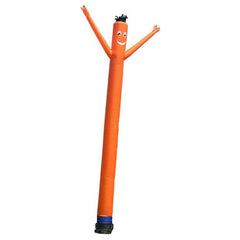 18' Standard Orange Fly Guy Inflatable Tube Man with Blower by Party Tents