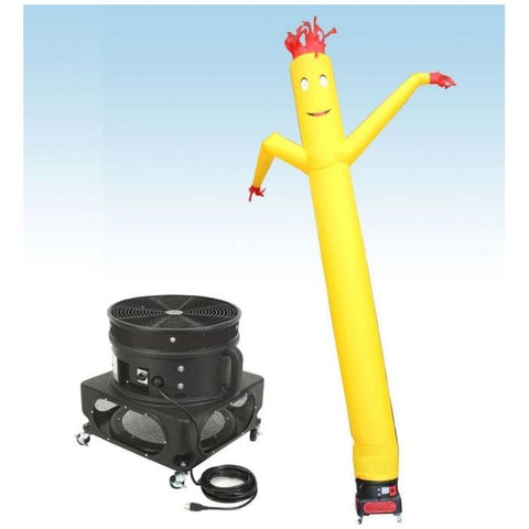 Party Tents Direct Dollies & Hand Trucks 18'  Standard Yellow Fly Guy Inflatable Tube Man with Blower by Party Tents 754972349369 852 18'  Standard Yellow Fly Guy Inflatable Tube Man Blower Party Tents