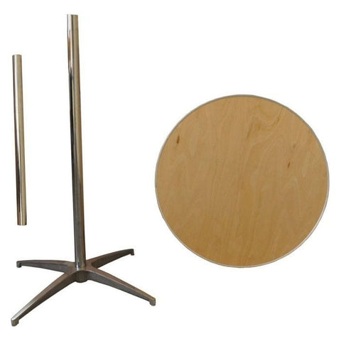 Party Tents Direct Folding Chairs & Stools 30" 2 pack Round Adjustable Height Cocktail Bistro Table by Party Tents 754972313858 3263 30" 2 pack Round Adjustable Height Cocktail Bistro Table Party Tents