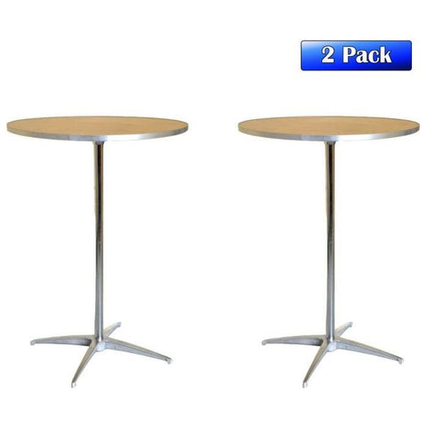 Party Tents Direct Folding Chairs & Stools 30" 2 pack Round Adjustable Height Cocktail Bistro Table by Party Tents 754972313858 3263 30" 2 pack Round Adjustable Height Cocktail Bistro Table Party Tents