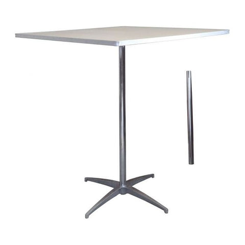 Party Tents Direct Folding Chairs & Stools 30" 2 Pack Square Adjustable Height Cocktail Bistro Table by Party Tents 96" 2 Pack Rectangle Wood Seminar Table by Party Tents SKU#3413