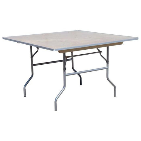 Party Tents Direct Folding Chairs & Stools 30" 2 Pack Square Wood Folding Table by Party Tents 754972309486 3184 30" 2 Pack Square Wood Folding Table by Party Tents SKU#3184