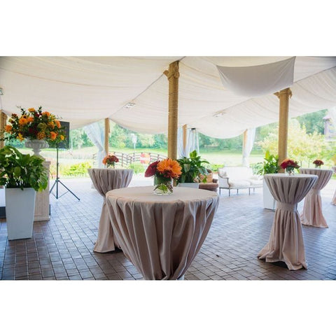 Party Tents Direct Folding Chairs & Stools 36"  2 Pack Round Cocktail/Bistro Table by Party Tents 754972313902 3257