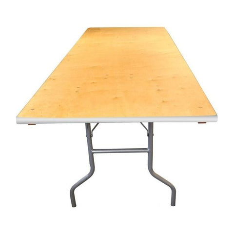 Party Tents Direct Folding Chairs & Stools 48" 2 Pack Rectangle Wood Folding Banquet Table by Party Tents 754972356855 2169 48" 2 Pack Rectangle Wood Folding Banquet Table Party Tents SKU#2169