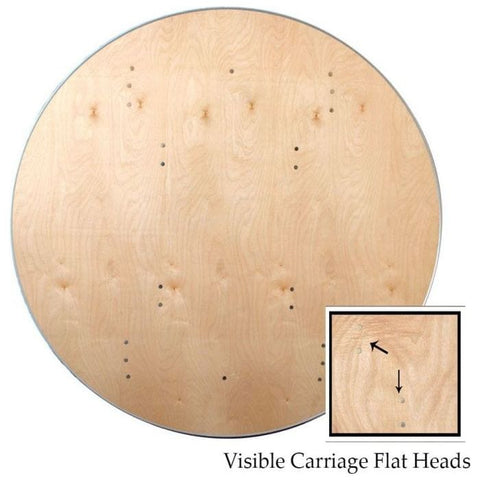 Party Tents Direct Folding Chairs & Stools 48" 2 Pack Round Wood Folding Table by Party Tents 754972316880 2998 48" 2 Pack Round Wood Folding Table by Party Tents SKU#2998