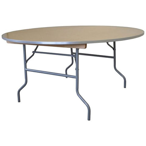 Party Tents Direct Folding Chairs & Stools 48" 2 Pack Round Wood Folding Table by Party Tents 754972316880 2998 48" 2 Pack Round Wood Folding Table by Party Tents SKU#2998