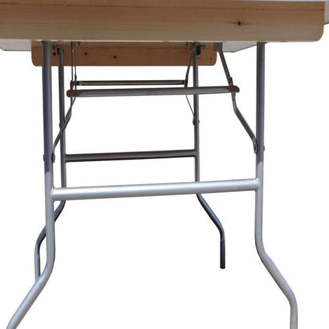 Party Tents Direct Folding Chairs & Stools 60" 2 pack Square Wood Folding Table by Party Tents 754972309516 3003 60" 2 pack Square Wood Folding Table by Party Tents SKU#3003