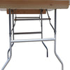 Image of Party Tents Direct Folding Chairs & Stools 60" 2 pack Square Wood Folding Table by Party Tents 754972309516 3003 60" 2 pack Square Wood Folding Table by Party Tents SKU#3003