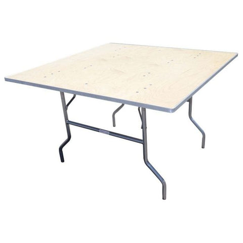 Party Tents Direct Folding Chairs & Stools 60" 2 pack Square Wood Folding Table by Party Tents 754972309516 3003 60" 2 pack Square Wood Folding Table by Party Tents SKU#3003