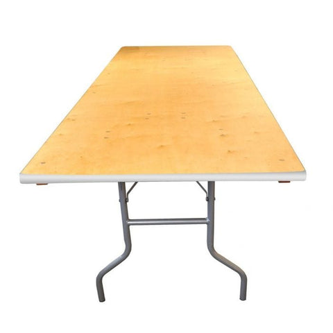 Party Tents Direct Folding Chairs & Stools 72" 2 Pack Rectangle Wood Folding Banquet Table by Party Tents 96" 2 Pack Rectangle Wood Folding Banquet Table Party Tents SKU#2172