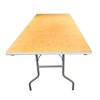 Image of Party Tents Direct Folding Chairs & Stools 72" 2 Pack Rectangle Wood Folding Banquet Table by Party Tents 96" 2 Pack Rectangle Wood Folding Banquet Table Party Tents SKU#2172