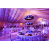 Image of Party Tents Direct Folding Chairs & Stools 72" Round Wood Folding Table by Party Tents White Resin Folding Chairs by Party Tents SKU# 122