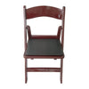 Image of Party Tents Direct Folding Chairs & Stools Mahogany Resin Folding Chairs by Party Tents 754972295413 2138 Mahogany Resin Folding Chairs by Party Tents SKU#2138