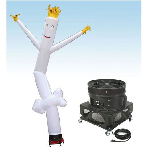 Party Tents Direct Inflatable Party Decorations 18' White Arrow Fly Guy Inflatable Tube Man with Blower by Party Tents 754972364928 875