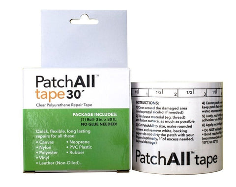 PatchAll Vinyl Repair Tape, 3" x 30' Roll