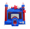 Image of Commercial Inflatable Bounce House with Blower, Stars and Stripes