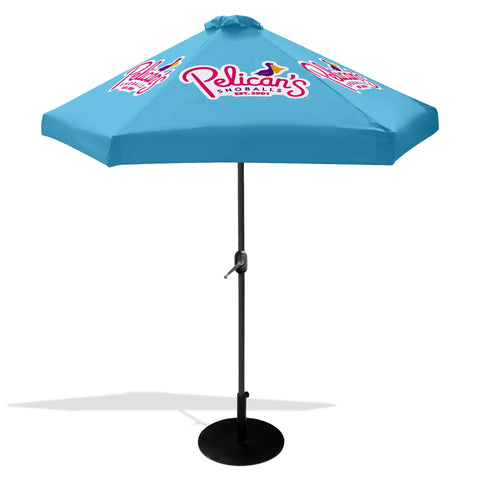 Pelican's Snoballs Large Market Umbrella (6-Panel)