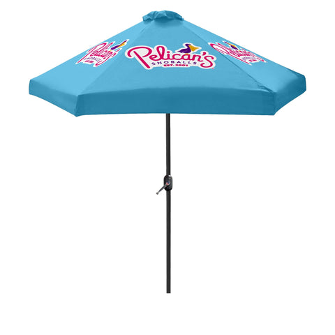 Pelican's Snoballs Large Market Umbrella (6-Panel)