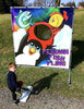 Image of Penguin Fish Fling Interactive Carnival Frame Game