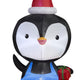 5' Gemmy Airblown Inflatable Big Head Penguin