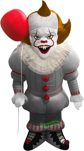 7' Air Blown Inflatable Halloween IT Pennywise the Clown w/ Balloon