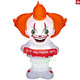 5' Gemmy Airblown Inflatable Halloween Pennywise IT the Clown w/ Banner