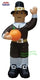 7' 8" Air Blown Inflatable Thanksgiving Pilgrim Man Holding Pumpkin