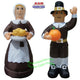 7 1/2' Air Blown Inflatable Thanksgiving PILGRIM Amish Man & Woman COMBO