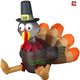 3' Gemmy Airblown Inflatable Thanksgiving Pilgrim Turkey