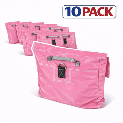 Pink Commercial Vinyl Sandbag for Inflatables, 10 Pack