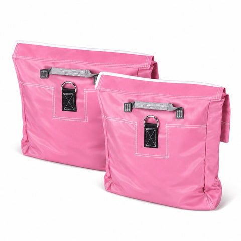 Pink Commercial Vinyl Sandbags for Inflatables, 2 Pack