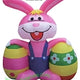 7' Air Blown Inflatable Easter Bunny with 2 Eggs by Gemmy Inflatables