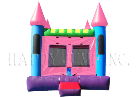 15x15 Pink Castle Bounce House for Sale